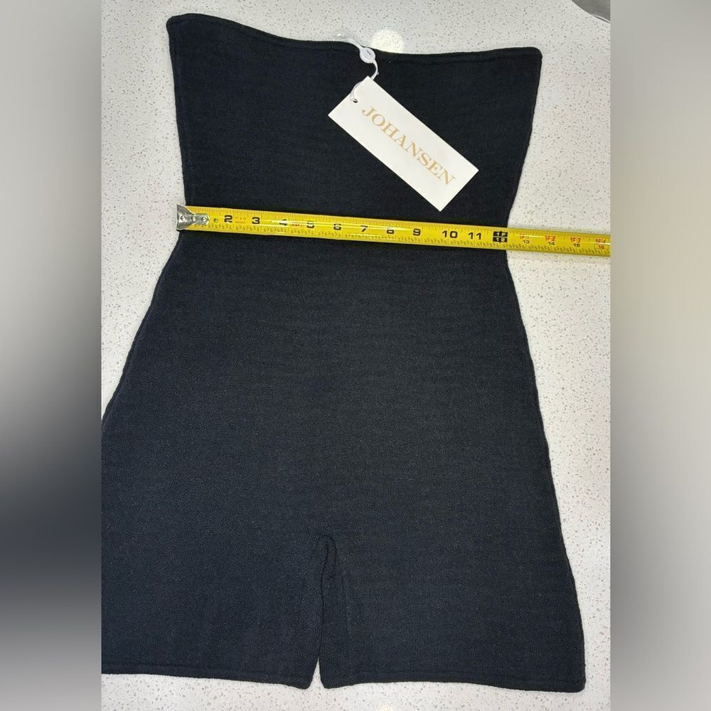 Johansen Lovey Romper Black Strapless Knit Romper Size L NWT $294 - Picture 10 of 12